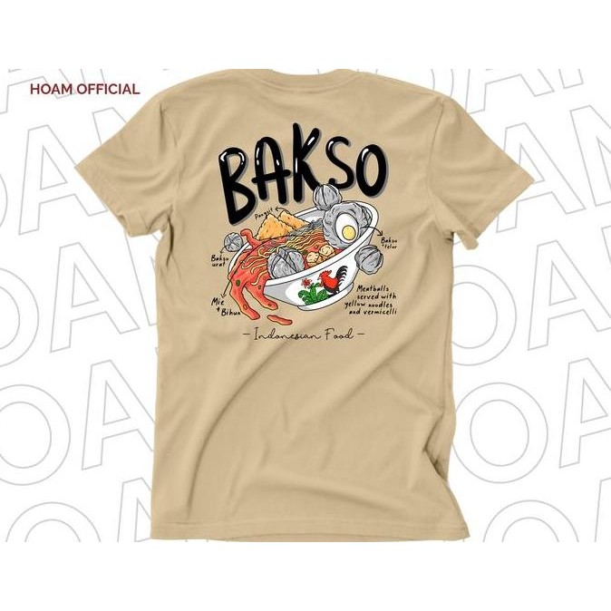 

ready stock Kaos Hoam - Indonesian Food - Bakso