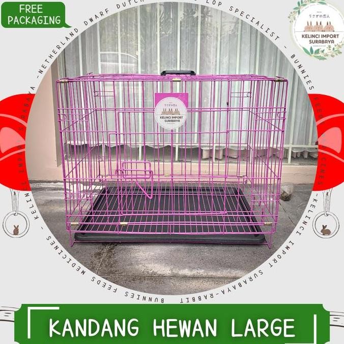 Kandang Hewan Anjing / Kelinci / Kucing Import - Size Large