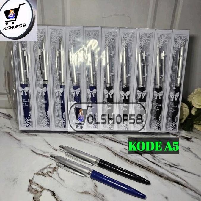 

ready !!! ( isi 50pcs ) PENA SILVER KODE A5 KEMASAN MIKA