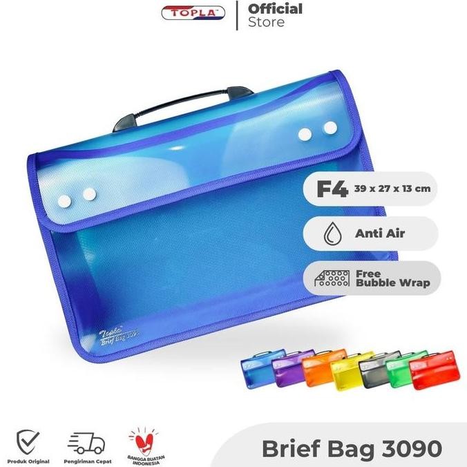 

Topla Map Dokumen Tas Brief Bag 3090 Tas Dokumen Kancing dua Folder Ukuran Folio F4 untuk Sekolah Kuliah dan Kerja Alat Biru Hijau Hitam Stationery