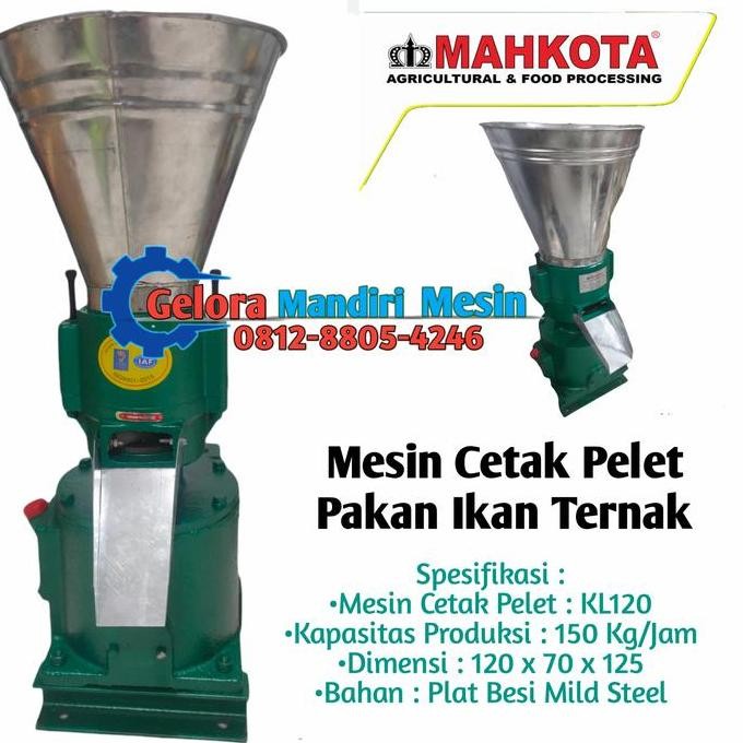 Terlaris Mesin Cetak Pelet Pakan Ikan Ternak Mpm 120 Pencetak Pelet Mahkota