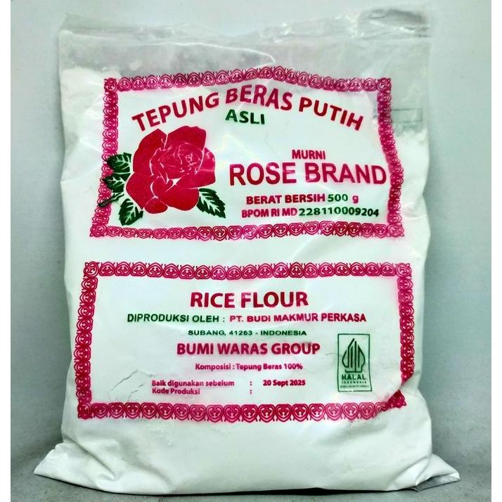

Terlaris Tepung Beras Rose Brand 500 Gr