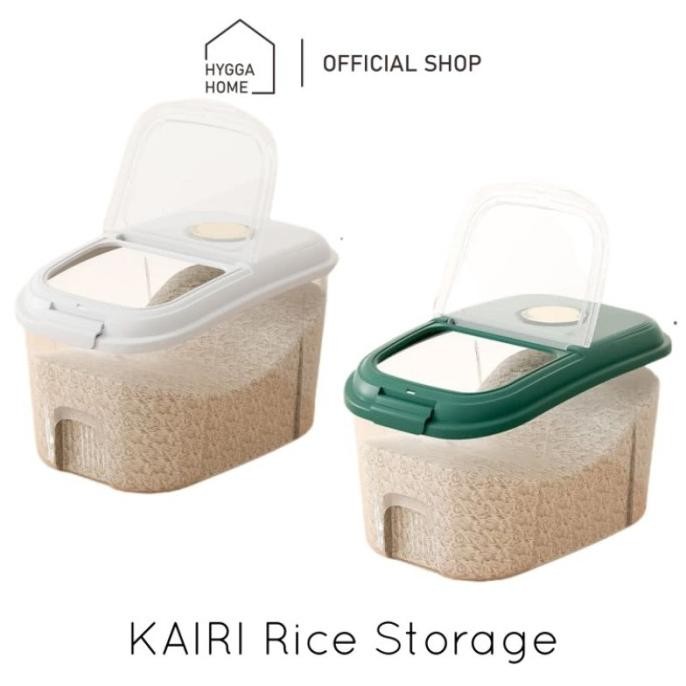 

Terlaris New Hygga Home Kairi Tempat Kotak Penyimpanan Beras Tepung Kacang Rice Grain Storage