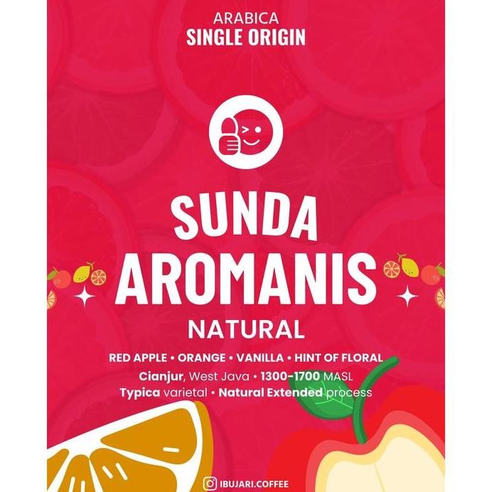 

ready stock SUNDA AROMANIS Natural Biji Kopi Arabika Single Origin Roasted Coffee