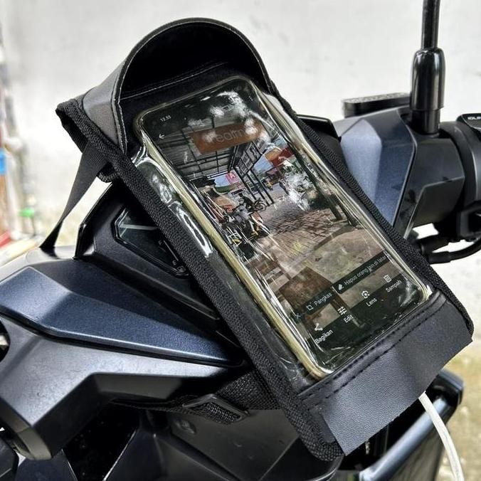 holder hp sepeda motor cocok buat ojol - tas hp motor
