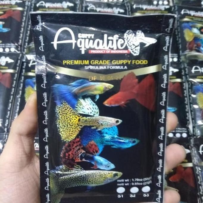 Terlaris Aqualife Guppy S2 / Pelet Guppy / Pelet Aqualife Guppy Food Ikan Hias