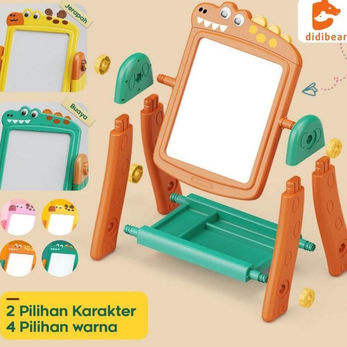 

baru !!! Didibear Papan Tulis Anak Papan Lukis Bisa Disesuaikan Dengan Postur Tubuh Premium Quality Belajar Magnet