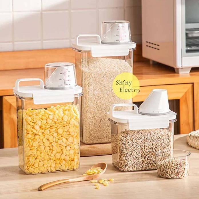 

Terlaris Trs - 304 Tempat Penyimpanan Cereal / Beras / Kacang / Tepung / Bubuk