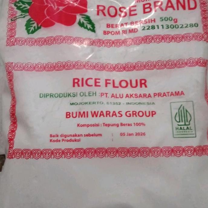 

Terlaris Tepung Beras Rose Brand 500G - Produk Baking & Food