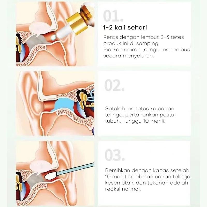 Obat Tetes Telinga Obat Telinga Berdengung Obat Telinga Sakit 30Ml Cairan Tetes Telinga Herbal / Jin