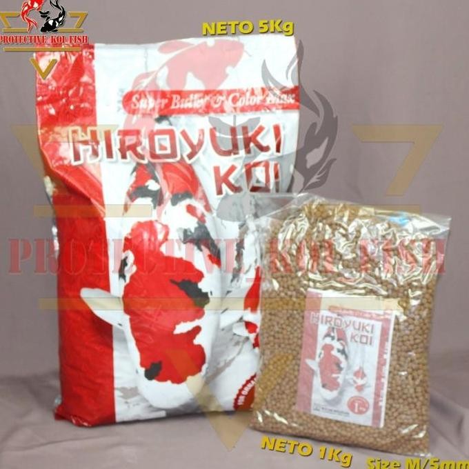 Terlaris Pakan Ikan Koi Import Hiroyuki- Pelet Ikan Koi Tinggi Protein - 1Kg