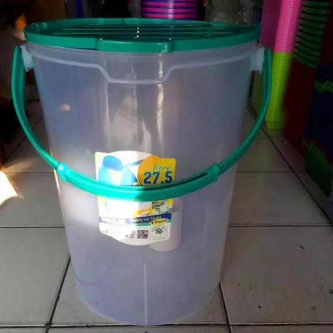 Aquarium es/ toples es buah bulat plus gayung areta Green Leaf GVS