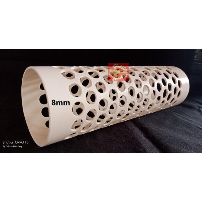 Promo Termurah Filter Paralon Kolam 3Inch Panjang 25Cm Lubang 8Mm Untuk Ikan Hias Koi Arwana Lele Ni