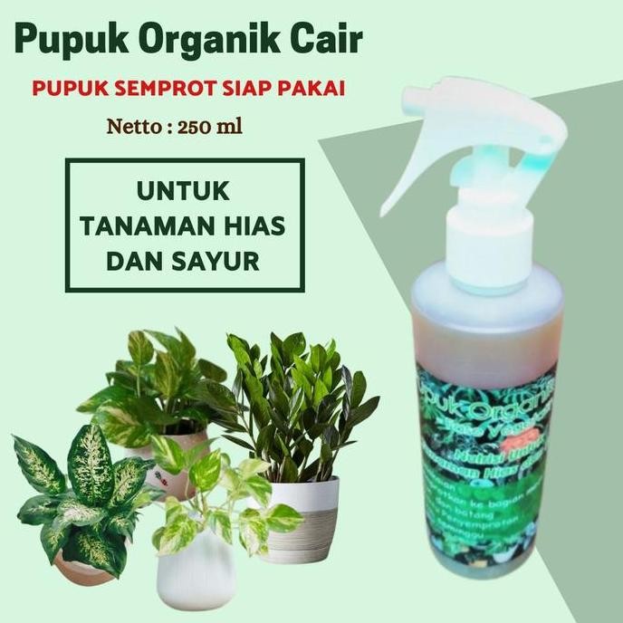 

Terlaris Pupuk Organik Cair 250 Ml Nutrisi Tanaman Semprot Poc Umum Hias Sayur