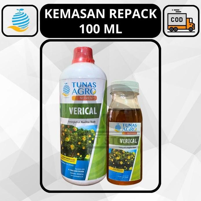 

Terlaris Pupuk Organik Verical Ferti Cal Kemasan Repack 100Ml Tunas Agro