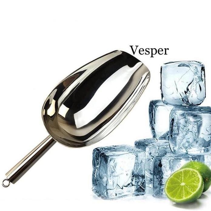 

Terlaris Ice Shovel Stainless Tebal Dengan Ring Cantelan / Ice Scoop / Sekop Es Batu / Sekop Beras Tepung Terbatas