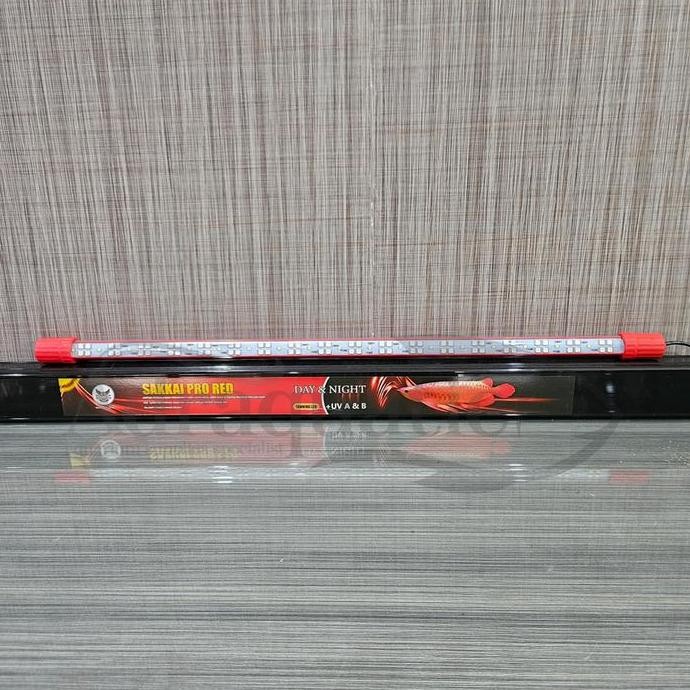Produk Baru SAKKAI PRO RED PLUS 80CM DAY & NIGHT LAMPU LED TANNING ARWANA UVA UVB CELUP AQUARIUM