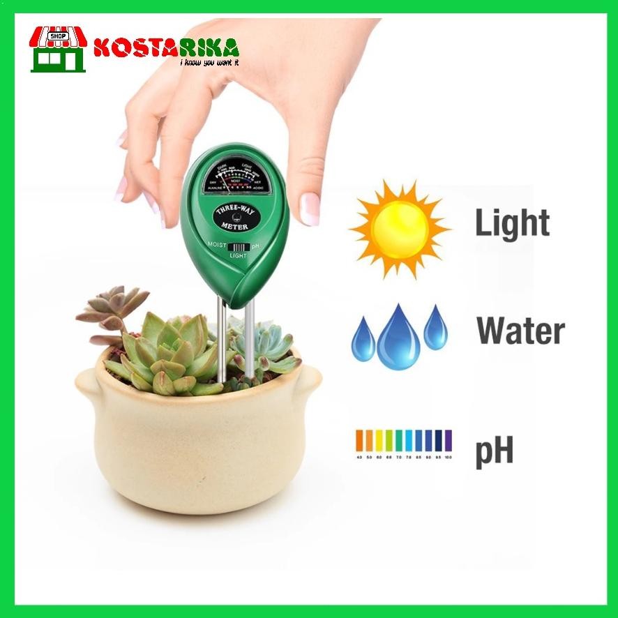 WK Soil Analyzer Tanah 3 In 1 4 In 1 Tester Meter Moisture Meter pH Meter Sunlight Meter Suhu Alat U