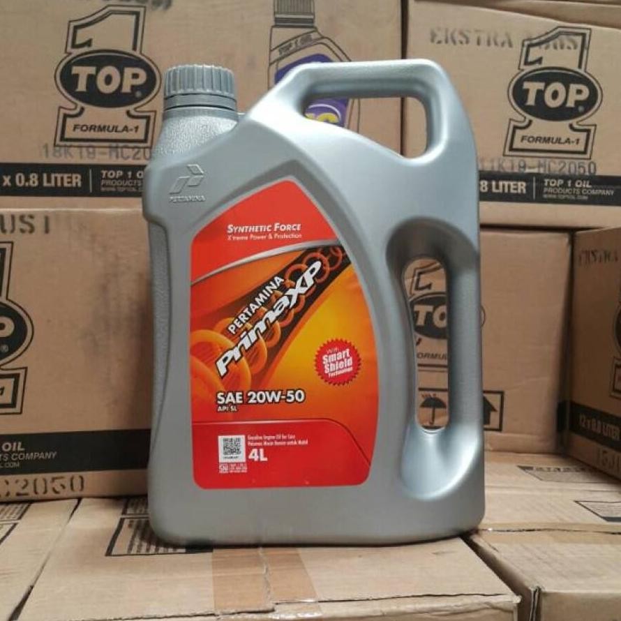 OLI MESIN MOBIL BENSIN PERTAMINA PRIMA XP 20W-50 4 LITER