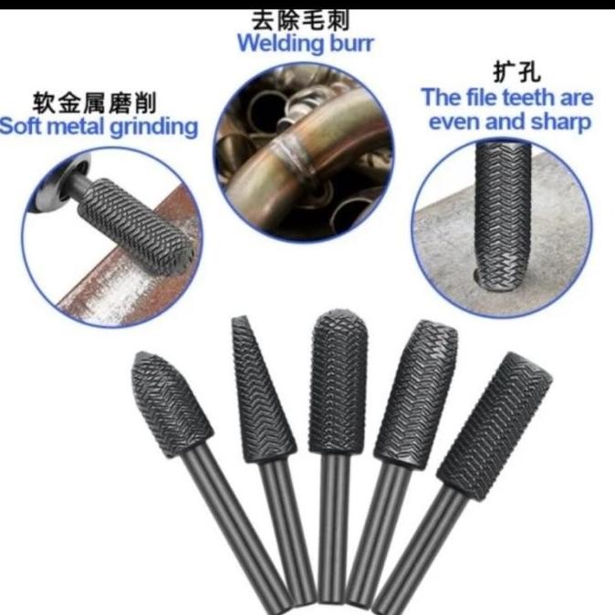 Mata Bor Kikir Besi Dan Kayu HSS / Mata Bor Rotary Besi Set READY