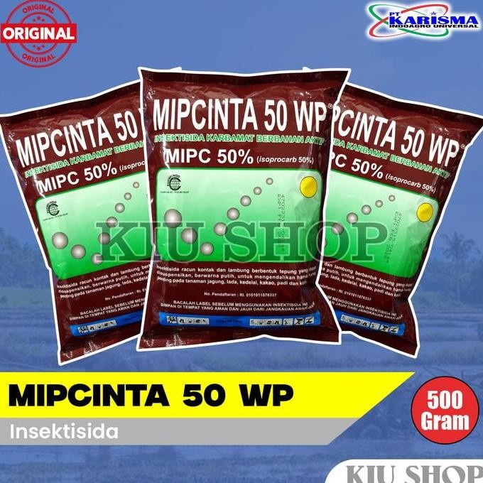 

Terlaris Mipcinta 50 Wp - 500Gr / Insektisida Basmi Hama Padi Jagung Teh Dll
