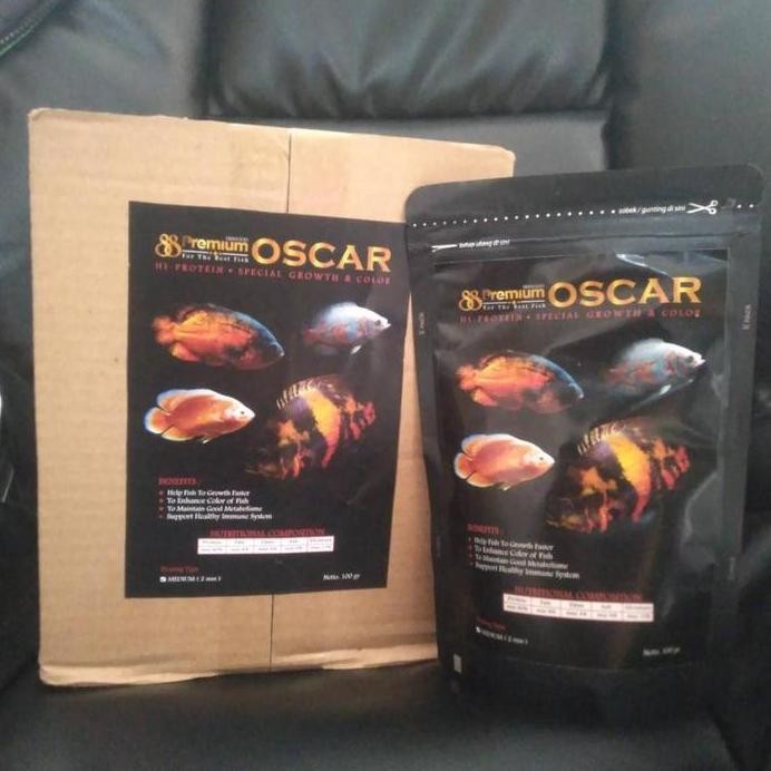 Terlaris Premium 88 Oscar Medium (2Mm) 100 Gr Pakan Oscar Pelet Ikan Makanan
