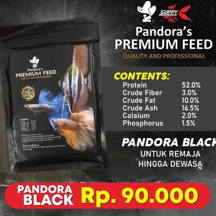 Terlaris Pelet Guppy Pelet Pandora Black Ikan Guppy