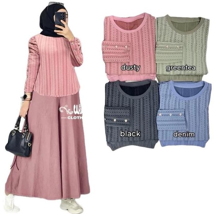 Set kulot viral kekinian / kulot 420 / baju muslim / setelan kulot / gamis wanita / pakaian muslimah