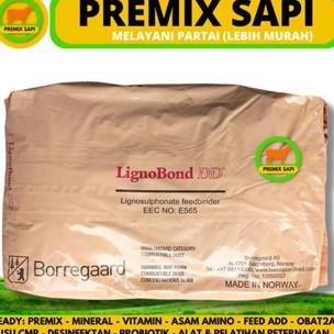 Terlaris Lignobond Dd 25 Kg - Pellet Binder Pakan - Perekat Pelet Untuk Pakan Hewan Ikan Kelinci Sap