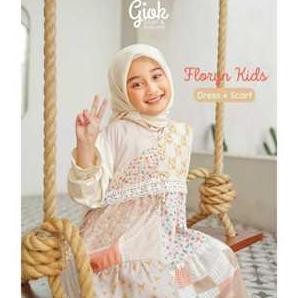 Floryn Dress Kids By Giok Kids - Dress anak Bunga Motif