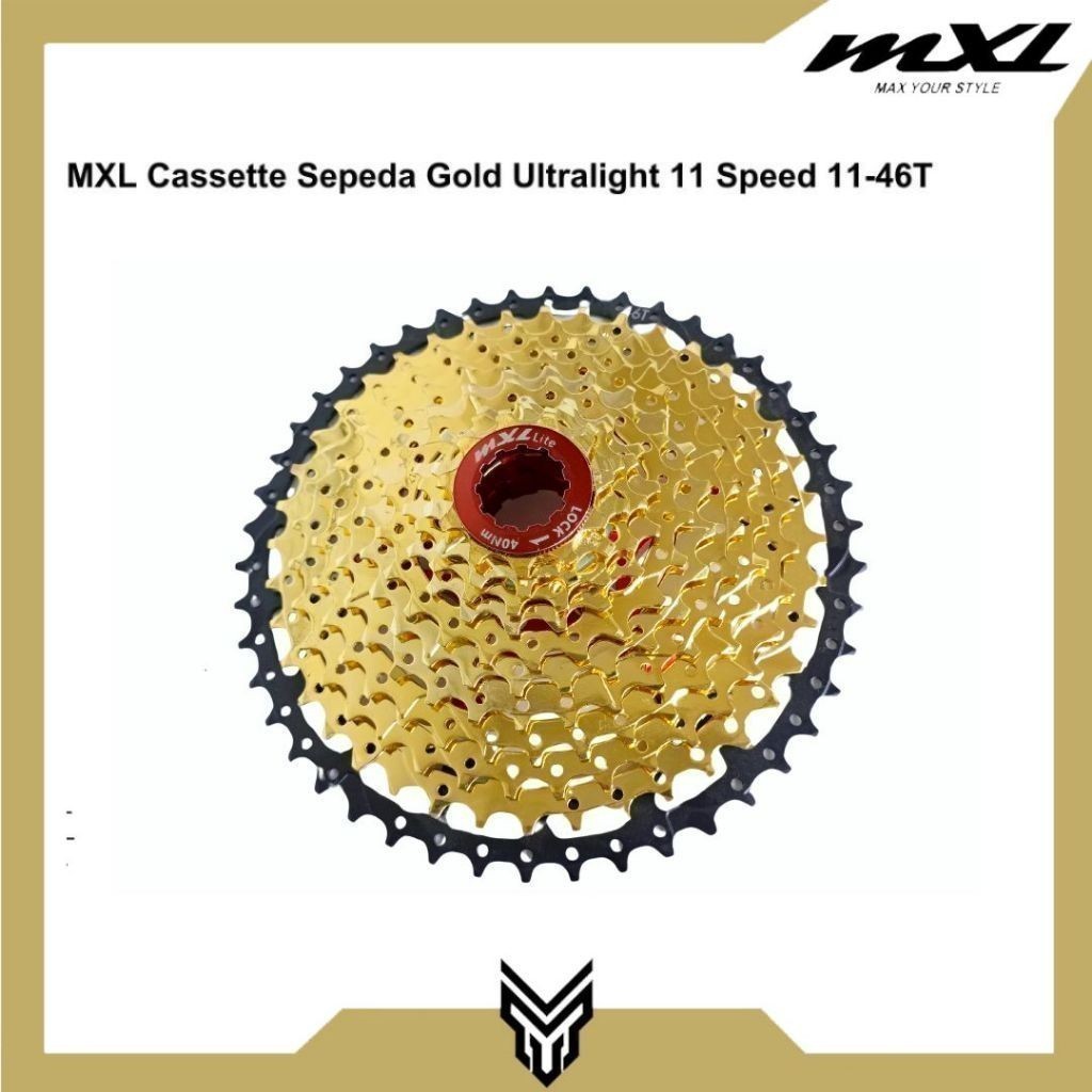 Sprocket Sepeda MXL Cassette Gold Ultralight 11 Speed 11 - 46T MTB Road Bike