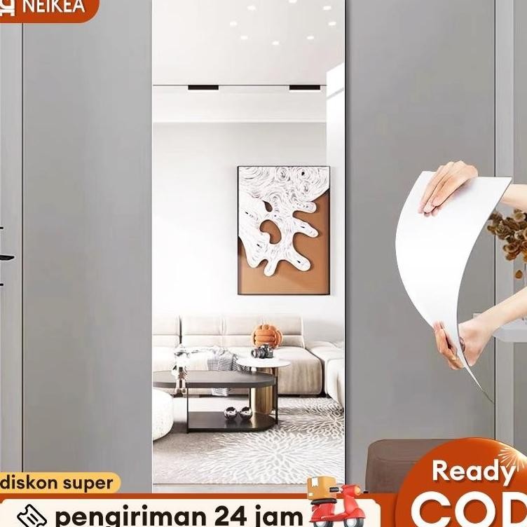 Cermin Full Body Cermin Acrylic Plastic Stiker Tempel Cermin Kamar Mandi Cermin Dinding Kaca Full Bo