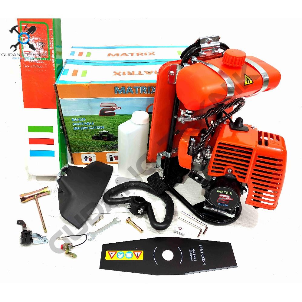 (MATRIX BG328) Mesin Potong Rumput BG328 MATRIX 2 Tak / Portable Brush Cutter Pemotong Rumput BG 328