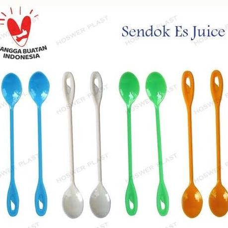 ~~~] Sendok Panjang Plastik FoodGrade Aduk Minuman Teh Kopi Jus Kue Dessert