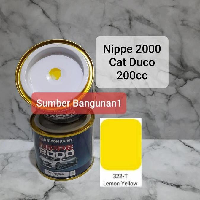 Nippe 2000 Lemon Yellow 322T cat duco besi kuning otomotif motor mobil DISKON