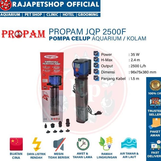 Berkualitas ( POMPA AIR ) PROPAM JQP 2500 F WATER PUMP KOLAM AQUARIUM