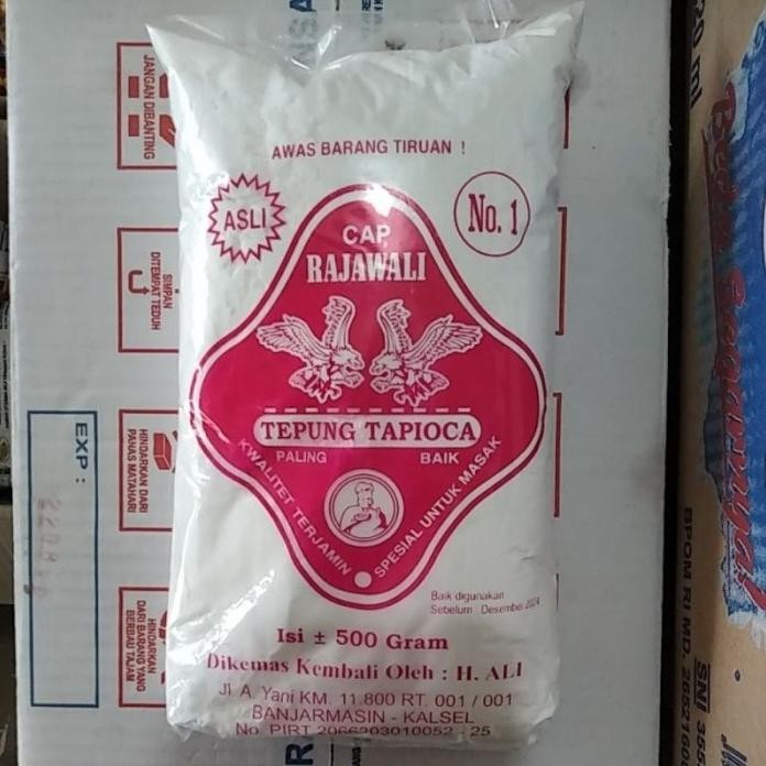 

Terlaris Tepung Tapioka / Kanji Cap Rajawali 500Gr