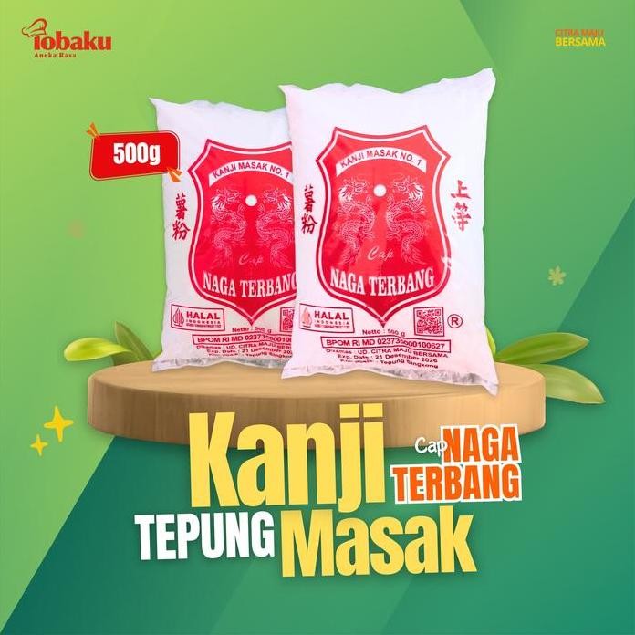 

Terlaris Tepung Kanji Masak Cap Naga Terbang 500G - Bahan Utama Kue Tradisional Baking
