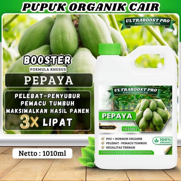 

Terlaris Pupuk Organik Cair Ultraboost Pro Khusus Tanaman Pepaya - Nutrisi Lengkap Untuk Hasil Panen Lebih Besar Dan Berkualitas Pupuk Organik Cair Terbaik Untuk Pepaya Subur, Buah Lebat, Dan Tanaman Sehat