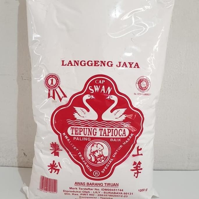 

Terlaris Tepung Tapioka Swan/Tepung Kanji/Tepung Swan 1 Kg