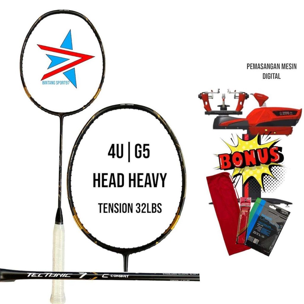 raket bulutangkis lining tectonic 7 raket li ning tectonic combat 32lbs