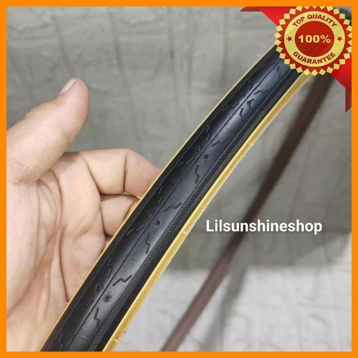 [LSS] BAN LUAR 700 X 25C KENDA HITAM KUNING TAN WALL 700X25C VELG RIMS 700C