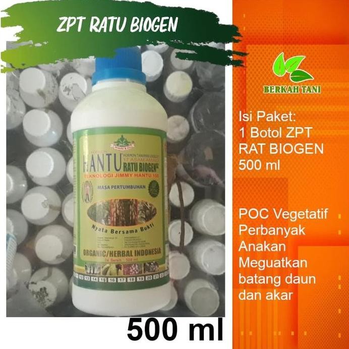 

Terlaris Jimmy Hantu Zpt Ratu Biogen 500 Ml Pupuk Organik Daun