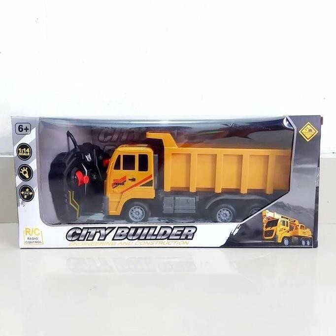 Diskon Mainan Rc Dump Truck Pasir Remote Control - Mobilan Truk Fuso Remot