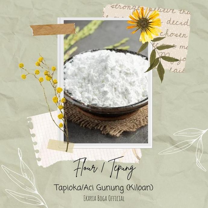 

Terlaris Flour | Tepung Tapioka | Kanji | Aci | Los/ Curah/ Kiloan | Tapioka/Aci Gunung