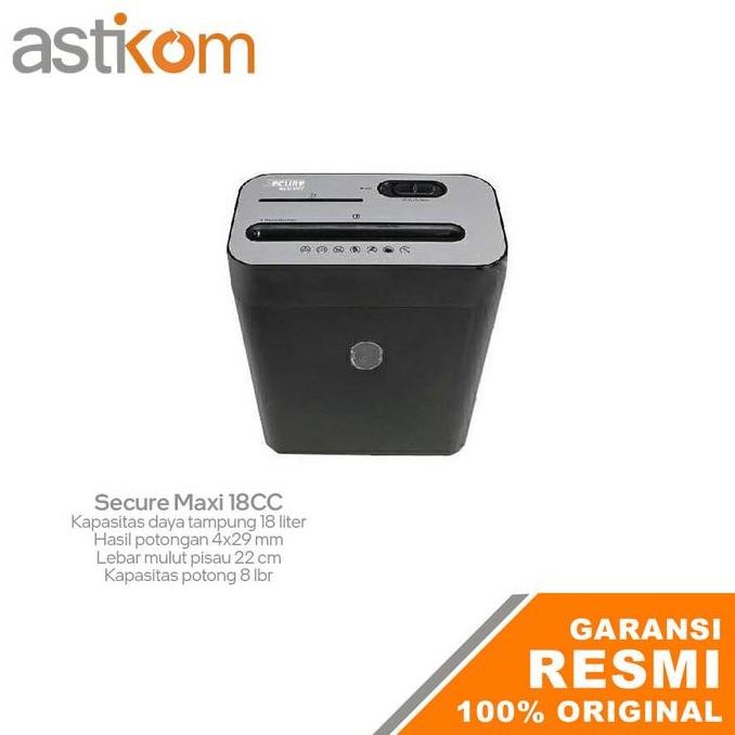 

TERMURAH - Paper Shredder Secure Maxi 18CC Mesin Penghancur Kertas
