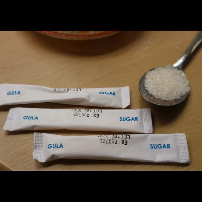 

gula putih stick/ White sugar 6gr cocok hotel,restoran,cafe,dll