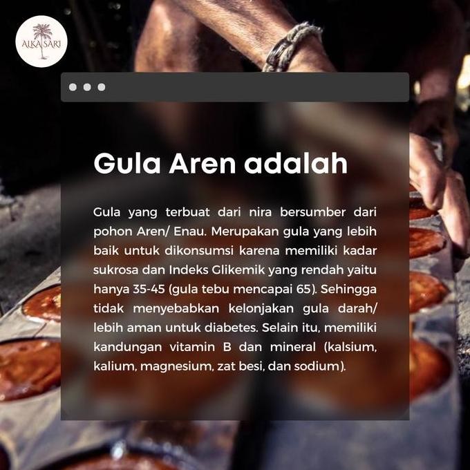 

Gula Aren Cair / Syrup Liquid Palm Sugar Organik Alka Sari 1 Liter