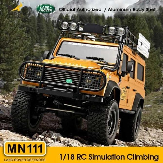 Terjangkau Rc Car Mobil Land Rover Defender Mn111 Mn-111 Kit D110 1/18 Offroad