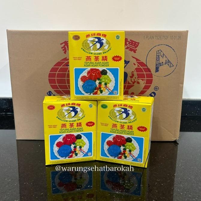 

Agar-agar Swallow Globe Brand 1x dos isi 12x sachet